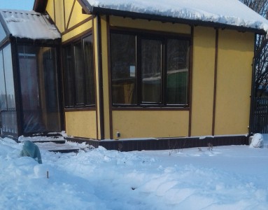 Остекление крыльца садового домика в СНТ в Осташково