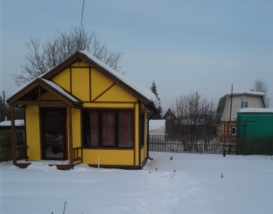 Остекление крыльца садового домика в СНТ в Осташково